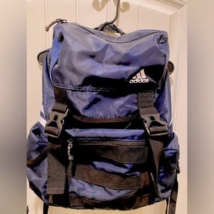 Navy Blue Adidas Utility Drawstring Backpack